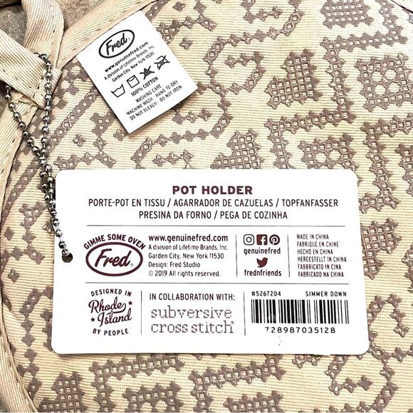 Simmer Down In Stitches Pot Holder NWT - Picture 6 of 7